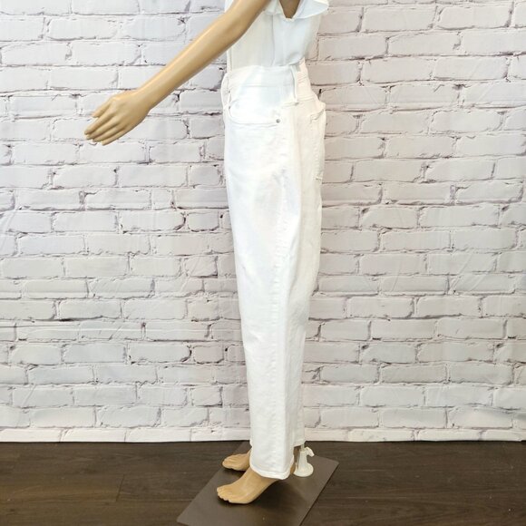 NWT!!! J.Crew Factory - Essential straight high rise button fly white jeans - Picture 9 of 13
